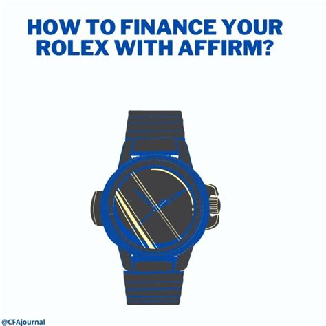 buying a rolex on finance|finance rolex with affirm.